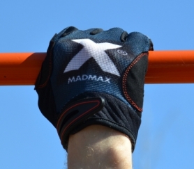 Рукавички для фітнесу MadMax MXG-102 X Gloves Black/Grey/White (MXG-102-GRY) - Фото №9