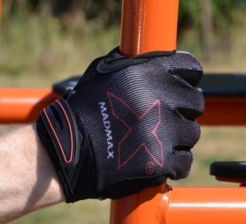 Рукавички для фітнесу MadMax MXG-103 X Gloves Black/Grey (MXG-103-BLK) - Фото №6