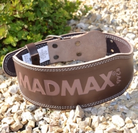 Пояс для важкої атлетики шкіряний MadMax MFB-246 Full leather Chocolate brown (MFB-246) - Фото №2