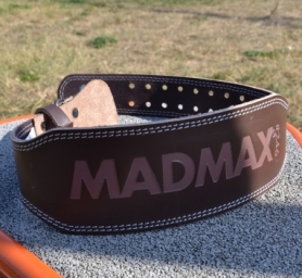 Пояс для важкої атлетики шкіряний MadMax MFB-246 Full leather Chocolate brown (MFB-246) - Фото №5