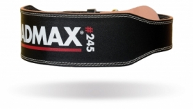 Пояс для важкої атлетики шкіряний MadMax MFB-245 Full leather Black (MFB-245)