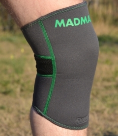 Наколінник MadMax MFA-294 Zahoprene Knee Support Dark Grey/Green (1шт.) (MFA-294) - Фото №2