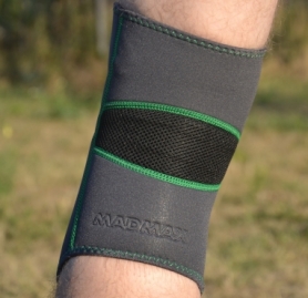 Наколінник MadMax MFA-294 Zahoprene Knee Support Dark Grey/Green (1шт.) (MFA-294) - Фото №4