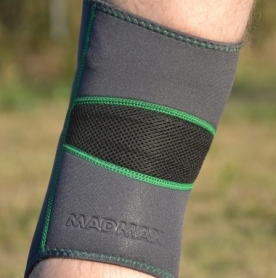 Наколінник MadMax MFA-294 Zahoprene Knee Support Dark Grey/Green (1шт.) (MFA-294) - Фото №7