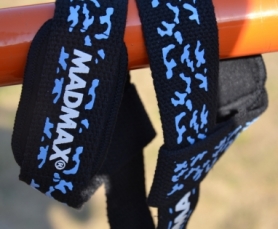 Лямки для тяги MadMax Camo Power Wrist Straps Camo/Light Blue (MFA-275-BLU-U) - Фото №9