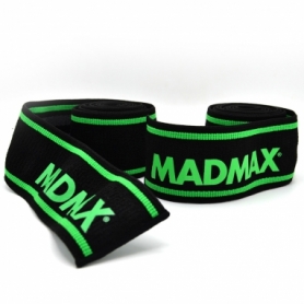 Бинти на коліна MadMax MFA-299 Non slide & slip knee wraps 2.0m Black/Green (MFA-299-U) - Фото №6