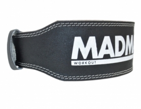 Пояс для важкої атлетики шкіряний MadMax MFB-244 Sandwich Black (MFB-244) - Фото №4