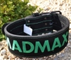 Пояс для важкої атлетики шкіряний MadMax MFB-301 Suede Single Prong Black/Green (MFB-301) - Фото №2