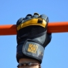 Рукавички для фітнесу MadMax MFG-880 Signature Black/Grey/Yellow (MFG-880) - Фото №8