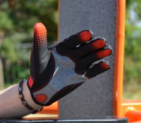 Рукавички для фітнесу MadMax MXG-101 X Gloves Black/Grey/Red (MXG-101-RED) - Фото №6