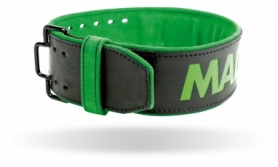 Пояс для важкої атлетики шкіряний MadMax MFB-302 Quick Release Belt Black/Green (MFB-302)