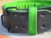 Пояс для важкої атлетики шкіряний MadMax MFB-302 Quick Release Belt Black/Green (MFB-302) - Фото №7