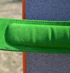 Пояс для важкої атлетики шкіряний MadMax MFB-302 Quick Release Belt Black/Green (MFB-302) - Фото №9