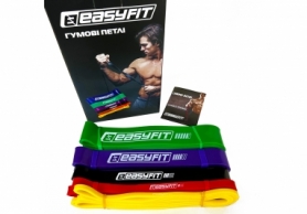 Петли резиновые EasyFit: набор, 1-65 кг (5 шт) (EF-1655) - Фото №3