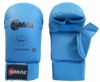 Перчатки для карате с защитой большого пальца SMAI WKF синие (SM P101)