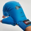 Перчатки для карате с защитой большого пальца SMAI WKF синие (SM P101) - Фото №2