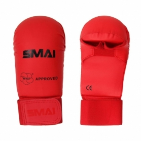 Перчатки для карате SMAI WKF красные (SM p101)