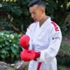 Перчатки для карате с защитой большого пальца SMAI WKF красные (SM P101) - Фото №6