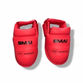 Защита стопы (футы) для карате SMAI WKF красная (SM P102-BOOT)