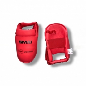 Защита стопы (футы) для карате SMAI WKF красная (SM P102-BOOT) - Фото №3