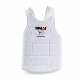 Защита корпуса для карате SMAI WKF белая (BP) - Фото №2