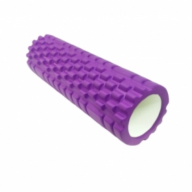 Валик масажний Relax фіолетовий, 45 см (EVAJD2-45-purple+)