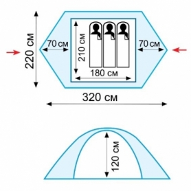Намет тримісний Tramp Scout 3 (v2) (TRT-056) - Фото №21