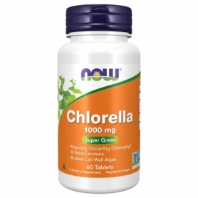 Вітаміни та мінерали Now Foods Chlorella 1000 мг, 60 tabs (100-66-0079113-20)