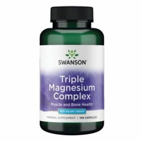 Вітаміни та мінерали Swanson Triple Magnesium complex, 100caps (100-64-0992292-20)