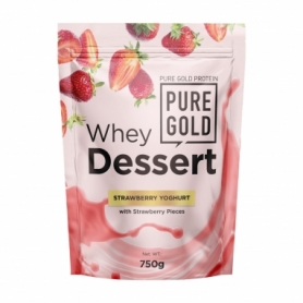 Протеїн Pure Gold Whey Dessert, 750 г, Strawberry Yoghurt (2022-09-0522)