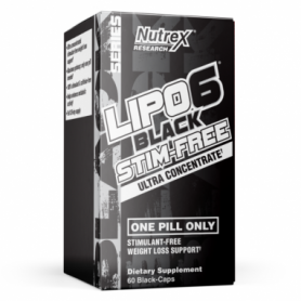 Жироспалювач Nutrex Lipo-6 Black UC Stim-Free, 60 caps (100-18-0087562-20)