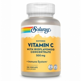Вітаміни та мінерали Solaray Vitamin C with Bioflavonoid Concentrate 500 мг, 100 vcaps (2022-10-1024)