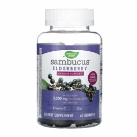 Вітаміни та мінерали Nature's Way Sambucus Immune Support, 60 gummies (2022-10-1101)