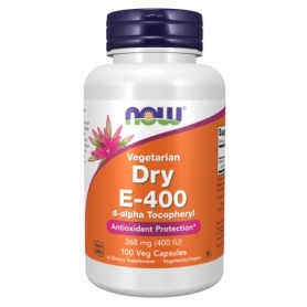Вітаміни та мінерали Now Foods DRY E-400, 100 vcaps (2022-10-2314)