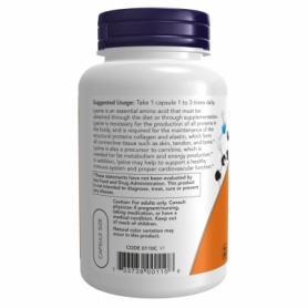 Амінокислоти Now Foods Lysine 500 мг, 250 vcaps (2022-10-2697) - Фото №3