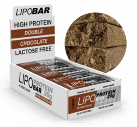 Батончики Lipobar Lipobar, 20x50 г, Double chocolate (2022-10-2699)