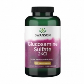 Для суглобів та зв'язок Swanson Glucosamine Sulfate 2KCI 500 мг, 250caps (2022-09-0922)