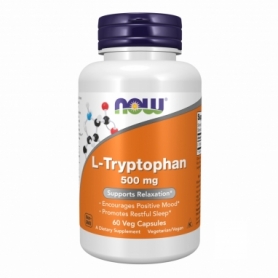 Амінокислоти Now Foods L-TRYPTOPHAN 500 мг, 60 vcaps (2022-09-1178)