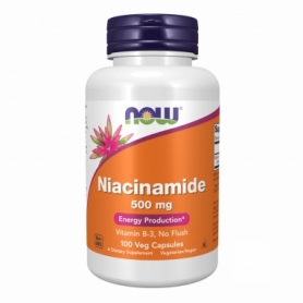 Вітаміни та мінерали Now Foods NIACINAMIDE 500 мг, 100 vcaps (2022-10-0006)