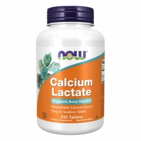 Вітаміни та мінерали Now Foods Calcium Lactate, 250 tabs (2022-10-2580)