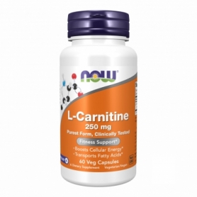 L-карнитин Now Foods L-Carnitine 250 мг, 60 vcaps (2022-10-1398)