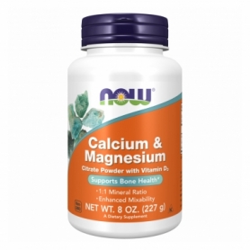 Вітаміни та мінерали Now Foods Calcium Magnesium Citrate Powder, 227g (2022-10-1338)