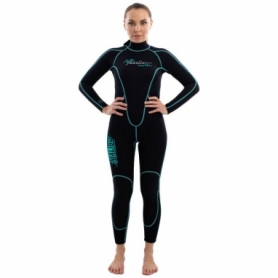 Гідрокостюм Marlin Malibu Lady 2,5 мм Black/Aqua blue - Фото №4