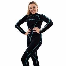 Гідрокостюм Marlin Malibu Lady 2,5 мм Black/Aqua blue - Фото №6