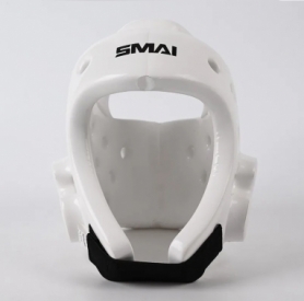 Шлем для карате тренировочный SMAI белый (SM I201) - Фото №2