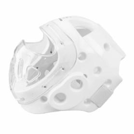 Шлем для карате с защитной маской SMAI WKF белый (SM B132) - Фото №4