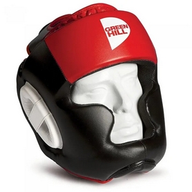 Шлем боксерский Green Hill Poise HGP-9015 черно-красный - Фото №2