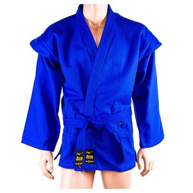 Форма для самбо Mizuno (куртка+шорты) синяя (SVB-58)