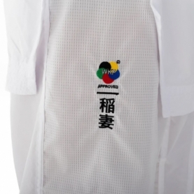 Кимоно для карате SMAI Inazuma Gi с лицензией WKF белое с красной вышивкой (U-INAZ) - Фото №9
