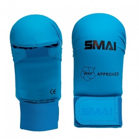 Перчатки для карате SMAI WKF синие (SM p101)